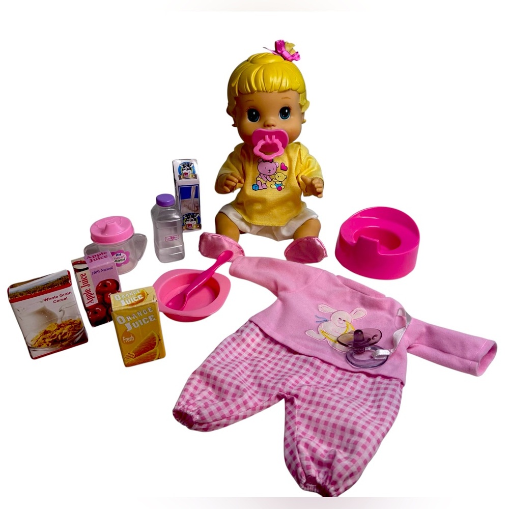 15-Piece 14.5” Baby Alive Doll set potty chair outfits pacifier play food spoon